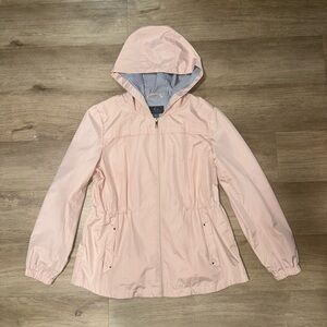 Gallery Blush Hooded Rain Jacket